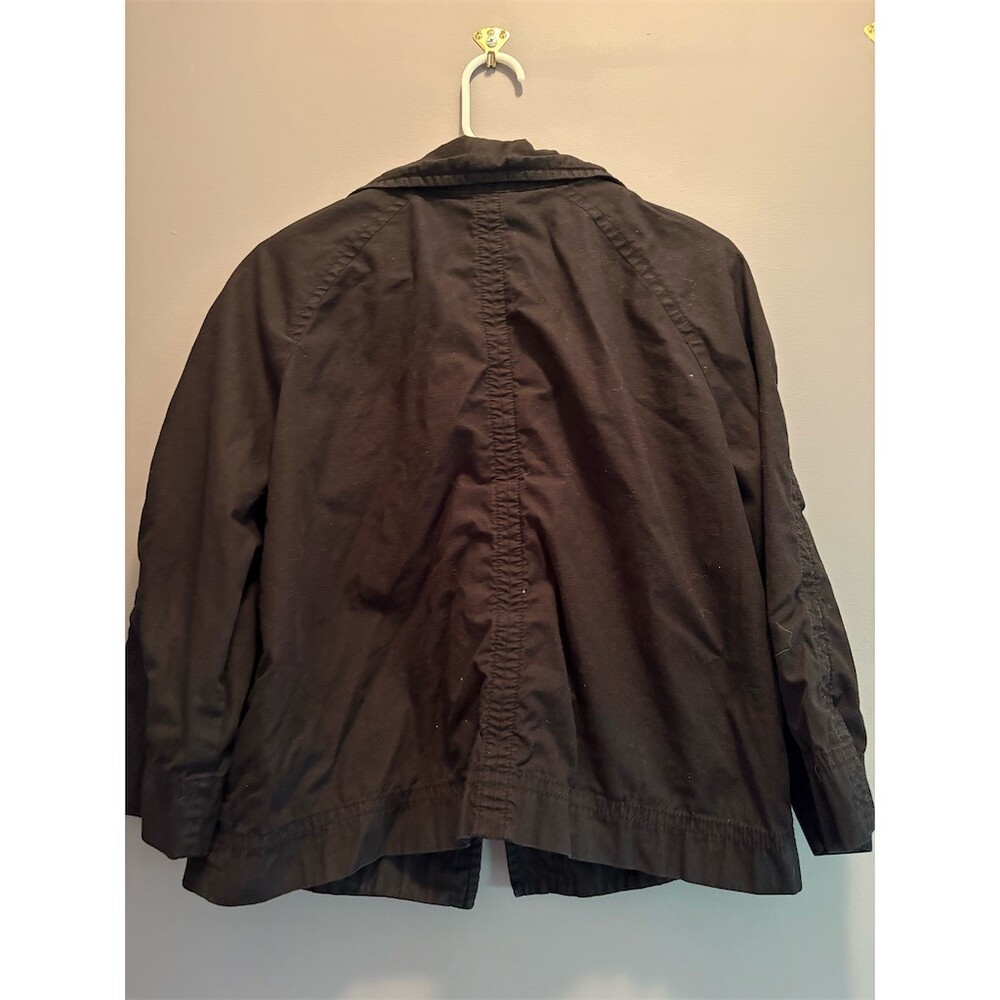 GAP Jacket Womens XL Black Lightweight Button Front Collared Casual - Picture 4 of 8